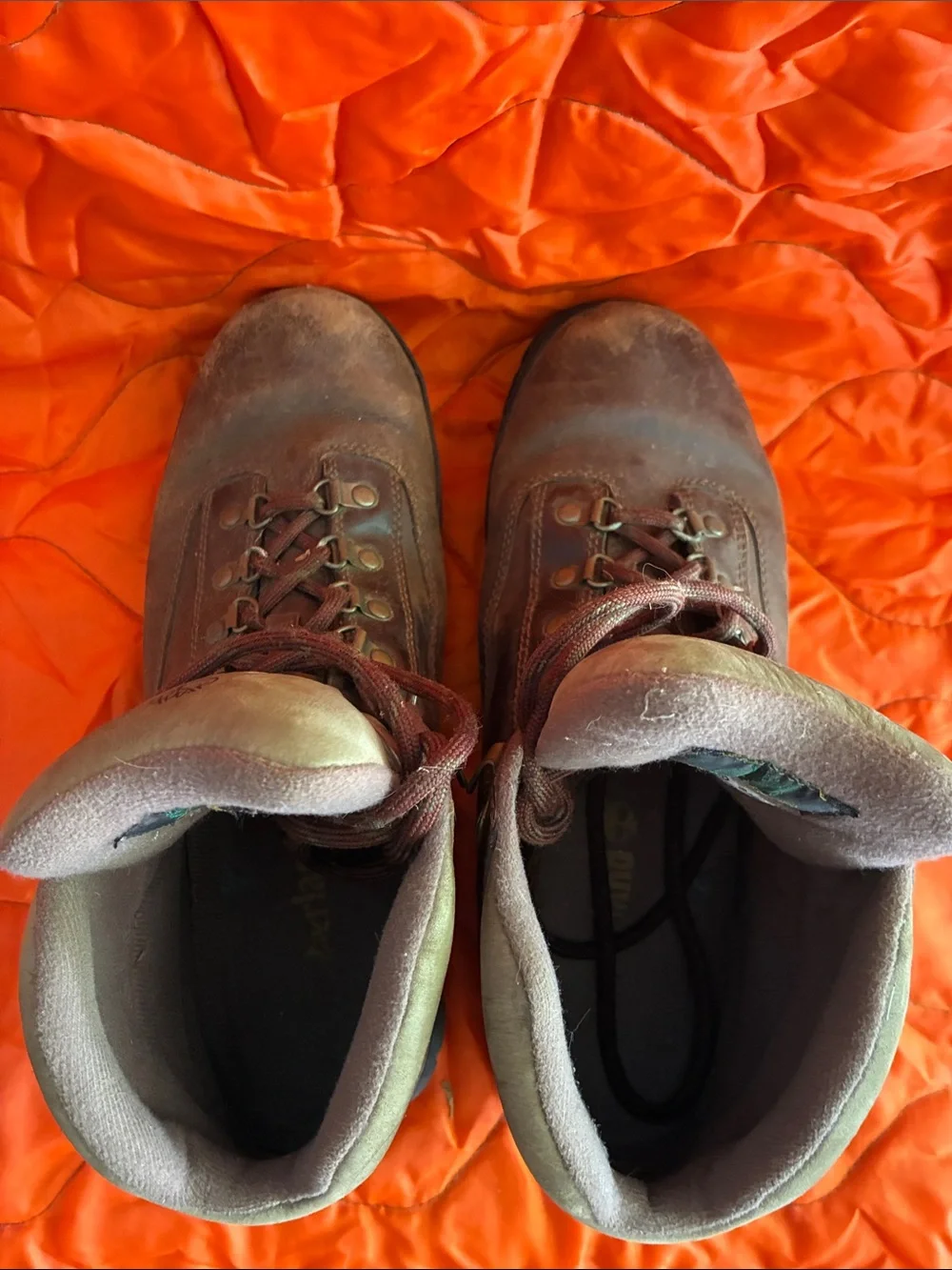 Timberland Brown Leather Lace-Up Hiking Boots